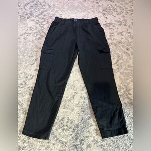 Black Cargo Pants straight leg Women’s Cotton Blend Gap Medium